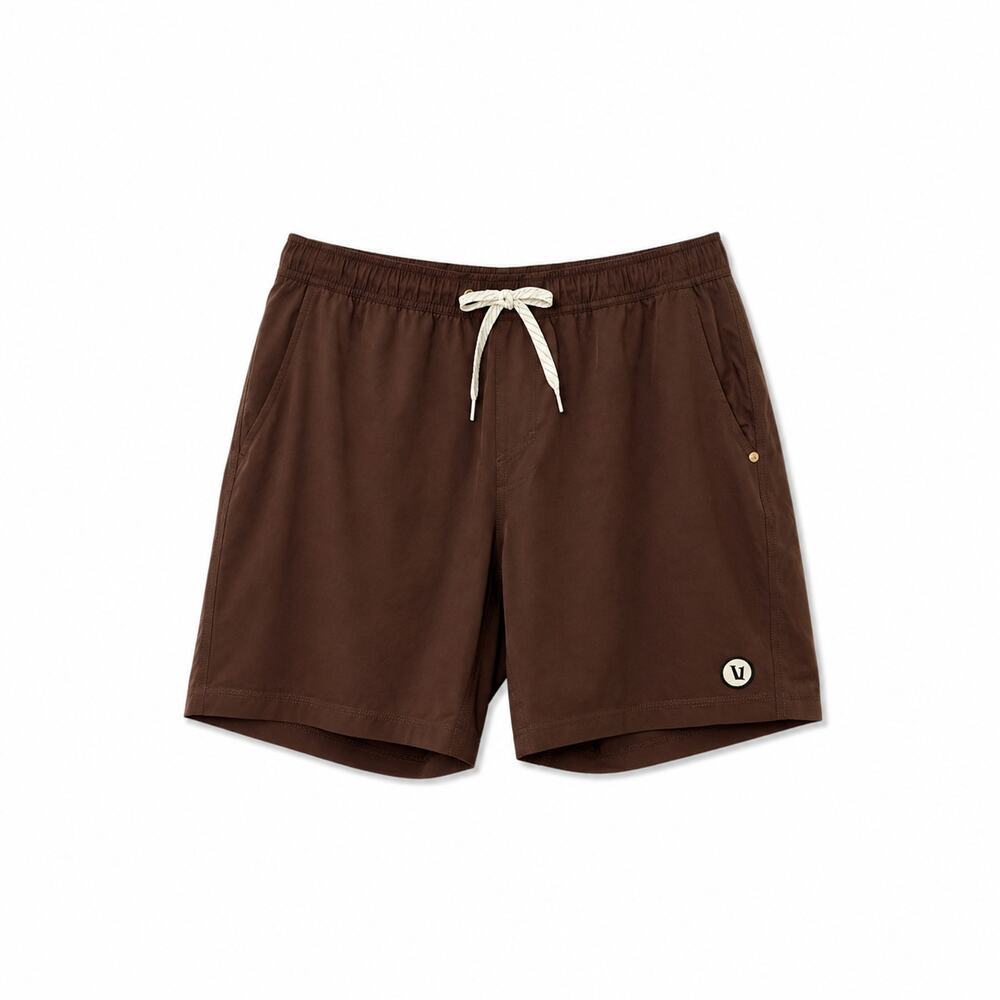 Vuori Kore Shorts Men's XXL Brown 7" Lined Athletic Training Gym Running Shorts